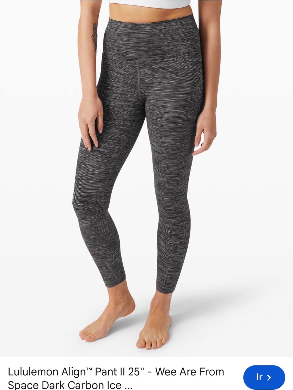 lululemon athletica Dark Carbon Heather High-Rise Leggings